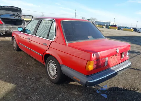 1986 BMW 325 E z USA, uszkodzony, nr VIN WBAAE5403G0986709